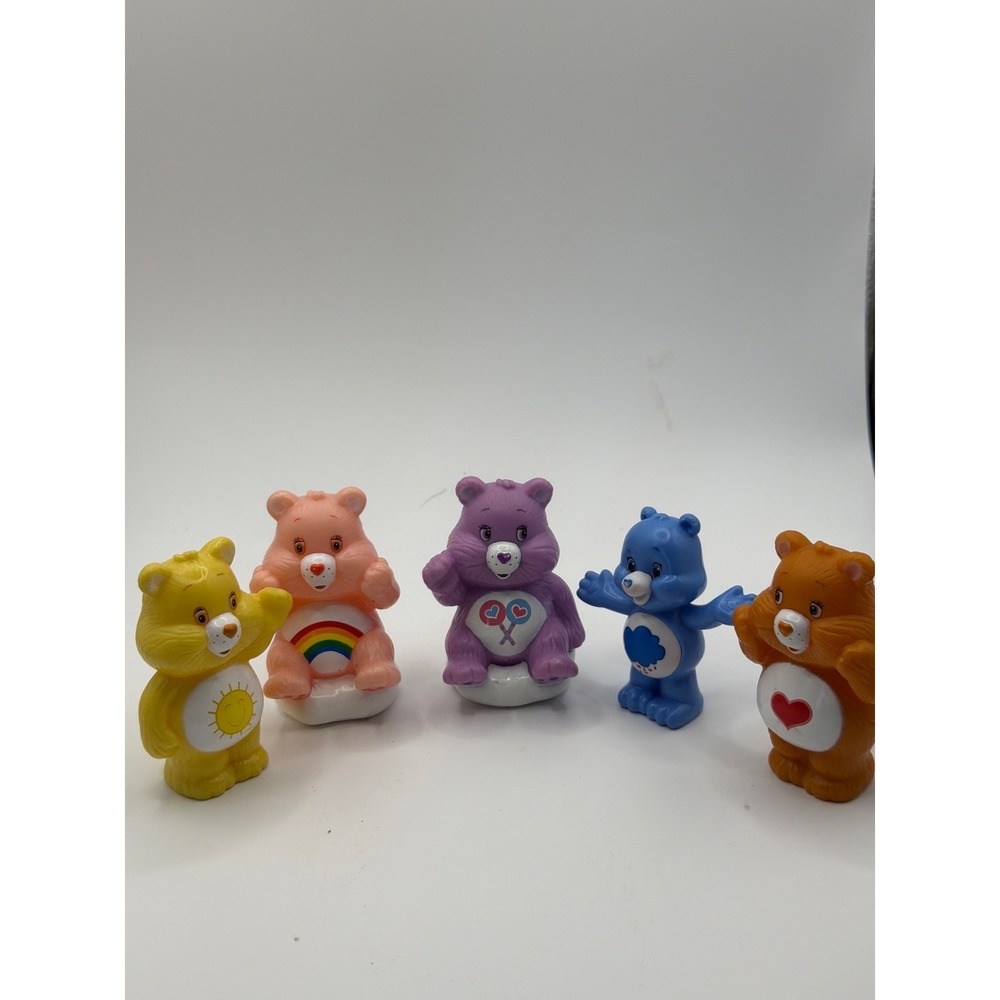 Vintage care bear‎ pvc figures Lot Of 5